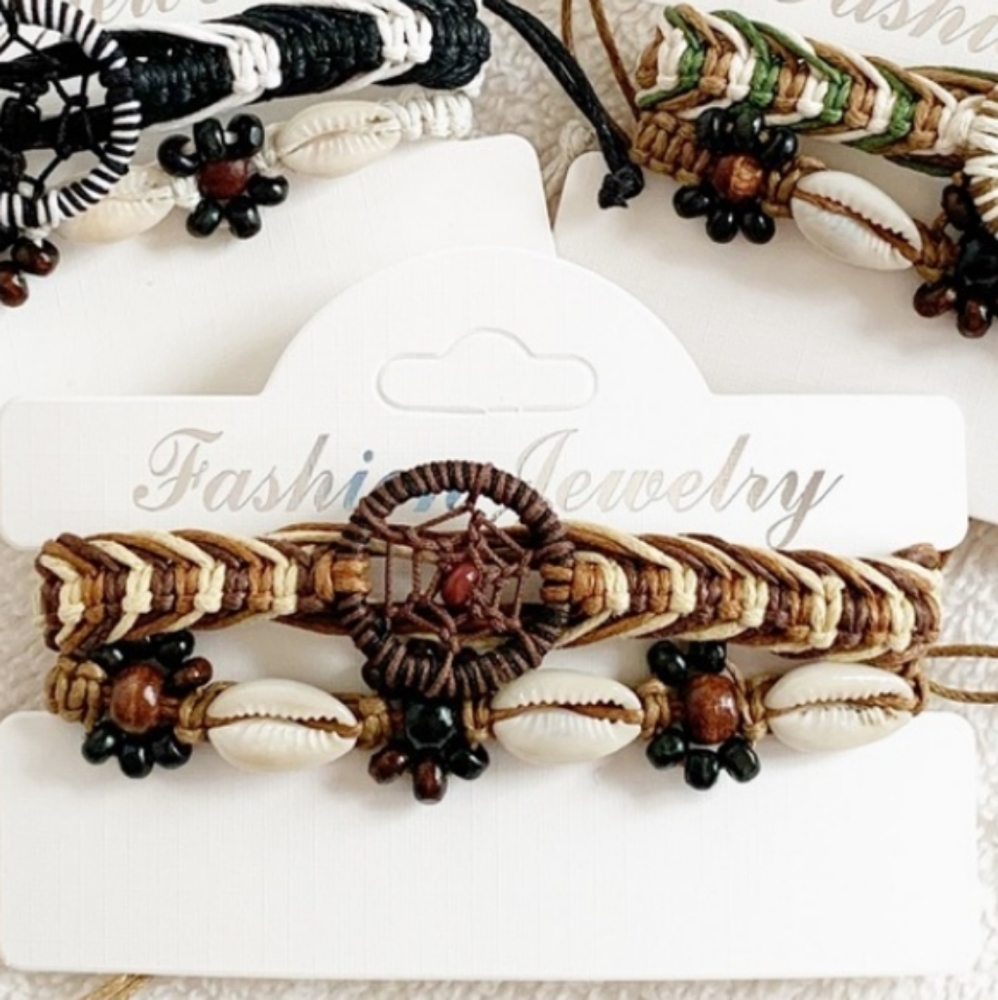 Handmade Dream Catcher & Shell Anklets - Picture 2 of 5